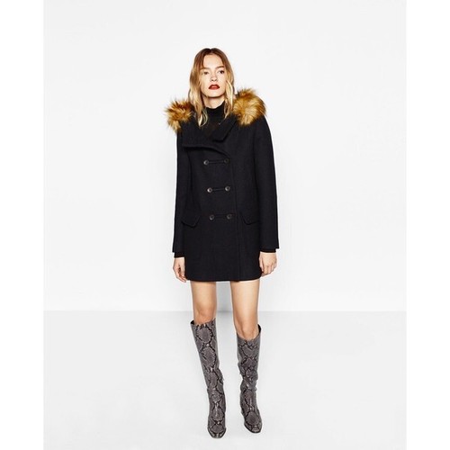 Zara women wool duffle coat - women,