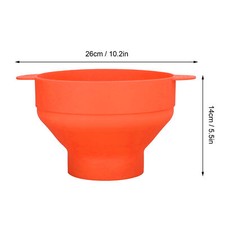 (Orange) Popcorn Poppers Grand Micro-Ondes Popcorn Popper Avec Poignée