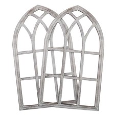  Décoration murale en 2 cadres de fenêtre cintrée : Cadre de fenêtre cathédrale