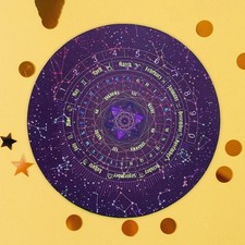 Nappe de tarot classique et douce, motifs signes astrologiques, 21 cm