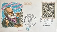 enveloppe 1er jour Antoine Bourdelle 1968 très bon état