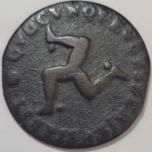 île man monnaie bronze 2 - de, 1/2