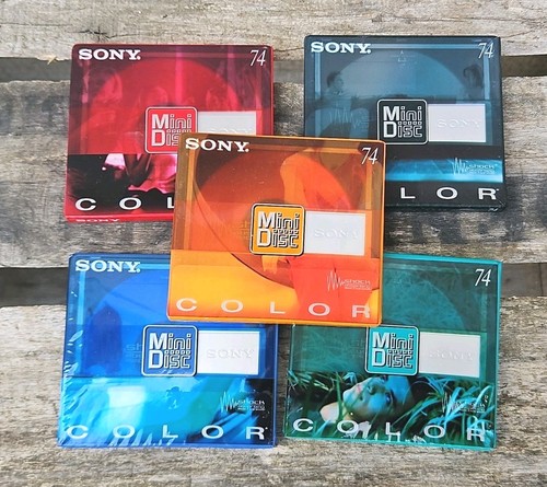 Lot mini disc color sony - lot,