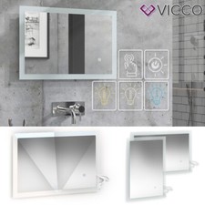 Miroir de salle de bains Miroir mural Miroir LED blanc 60x40 cm Vicco