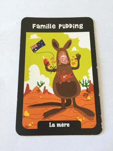 Carte famille pudding jeu - famille,