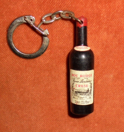 Porte clés bouteille vin - porte-clés, 3d