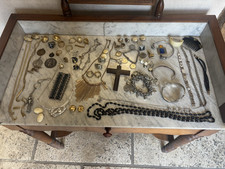 Gros Lot De Bijoux Anciens Et Vintage Avec Fix Plaque Or Argenté.