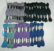 lot 1) 27 echevettes de laine COLBERT DMC 8 m pour tapisserie VOIR DESCRIPTIF