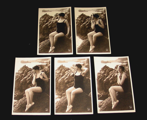 Cpa baigneuse art - cpa,