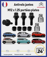 Ecrous antivol de roues noir Citroën