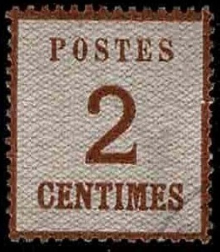 France 1870 timbre alsace - france,