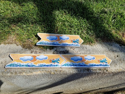 Ancien carreau carrelage frise - carreau,