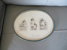 ancien cadre ovale en bois