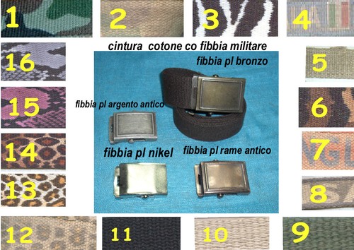 Ceinture coton avec - coton, boucle
