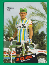 CYCLISME carte cycliste JAHIRZINIO RIVAS  équipe KELME 1988