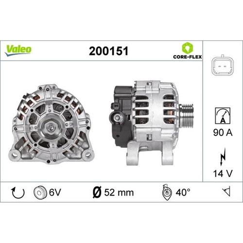 Valeo alternateur 14v 90a - alternateur,