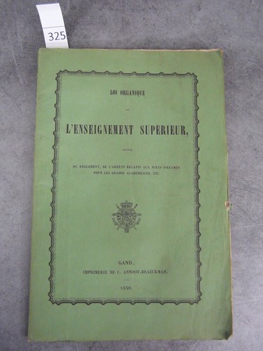 Enseignement supérieur loi