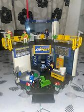 Playmobil 3886 Aéroport city avion tour de controle passager douane vintage