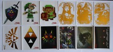 Zelda Tradings Cards 2016 Neuves Silver Foil,Gold!Set des 12 cartes Décalcomanie