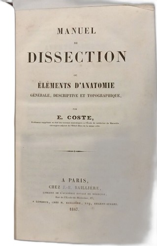 Manuel dissection ou - manuel,
