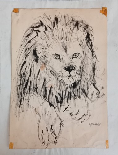 Vieux dessin encre de - vieux,