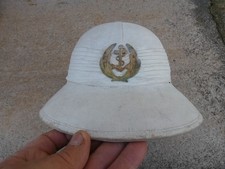 Ancien Casque Colonial Blanc