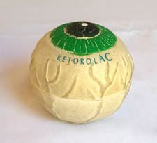 Vintage pupille oculaire verte balle en mousse Publicitaire Ketorolac Eyeball