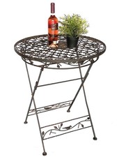 Table de bistrot ancienne ronde table de jardin métal 1850 table en fer table...