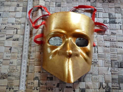Mask bauta dorata - mask, gianni