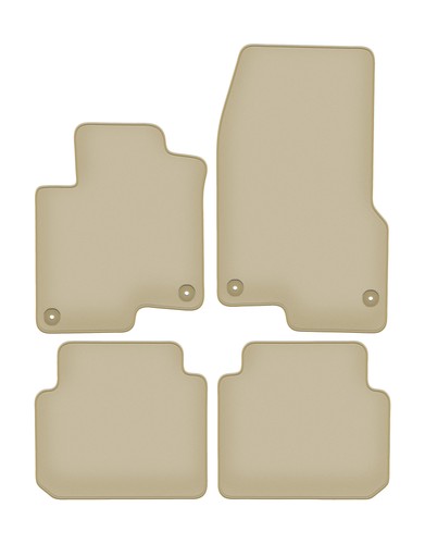 Tapis sol velours beige - tapis,