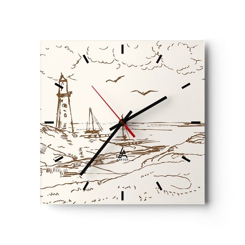 Horloge murale verre - horloge,