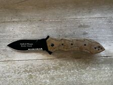 Smith & Wesson Border Guard SWBGC Plain Blade Desert Camo Aluminum Handles