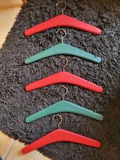 5 CINTRES PORTE MANTEAU VÊTEMENT VINTAGE SKAÏ VINYL RÉTRO VINTAGE 50's 