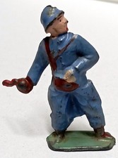 CL (CHARLES LANOY) FIGURINE SOLDAT GRENADIER GUERRE 14-18 Plomb Creux 49 mm N°1