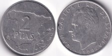 2 Pesetas 1984 Espagne Spain