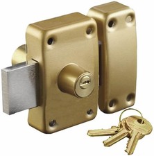 Verrou pour porte de sureté à double entrée clé Cylindre 45 mm 3 clés-BRICARD