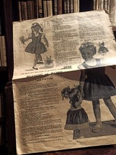 Rare patron de couture vintage Ancienne, modèle rétro, collection d’occasion