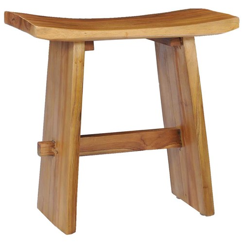 Bois teck massif tabouret - de,