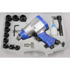 Coffret clé à choc pneumatique 1/2" + accessoires