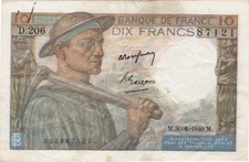FRANCE - 10 FRANCS MINEUR type