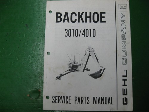 Gehl 3010 4010 backhoe service - 3010,