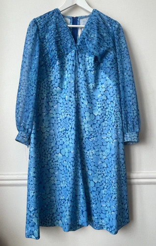 Robe bleu vintage - robe, hugues