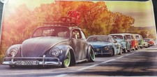 Impression sur Toile – Art Moderne – Voitures Classiques VW – 100 x 51 cm 