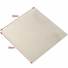 Feuille de nickel pur 100x100mm pour utilisation de composant d'anode robuste po