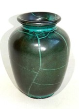 VASE ART DECO EN CÉRAMIQUE DE RICHARD UHLMEYER EFFET CRAQUELÉ 