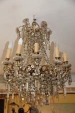 Crystal chandelier lighting French antique chandelier light Vintage chandelier 
