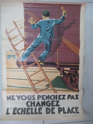 Affiche sncf vous penchez - affiche, ne