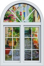 Sticker Fenêtre trompe l'oeil