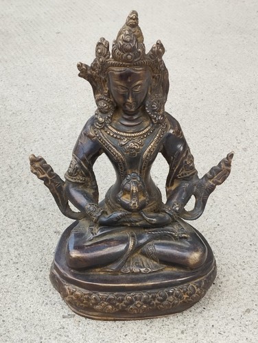 Ancien bouddha bronze - bouddha, buddha