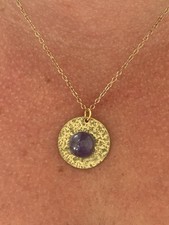 Collier Doré Pierre Naturelle